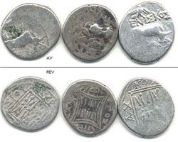 Греция, Иллирия, 3 монеты, 2-3 век до н.э. 
