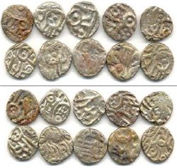 Юго-Западная Азия, 10 серебр. монет, Махипала