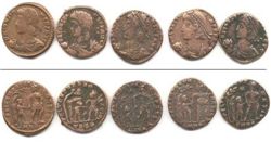 Рим, 5 бронз монет, Император Констанций 337-350гг.н.э.