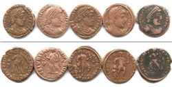 Рим, 5 бронз. монет, Иператор Валентиниан I, 364-375гг.н.э.