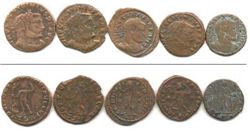 Рим, 5 монет бронза, Император ЛициниусI,  308-324гг. н.э.