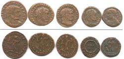 Рим, 5 монет бронза, Император Лициниус I, 308-324гг.н.э.