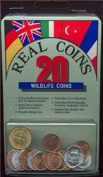 Набор 20 монет Unc с изображениями диких животных