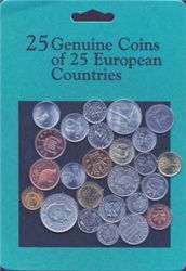 Набор 20 монет Unc из 20 стран Европы