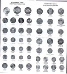 Набор 50 монет Unc из 50 стран мира