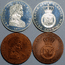 Гаити, набор из 2 монет, 1 крона, 1811 год, серебро и медь