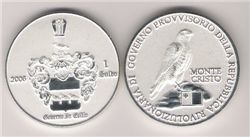 Монте Кристо, республика, 1 сольдо, 2006б серебро, proof