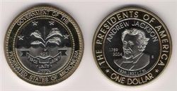 Микронезия, 1 доллар, биметал, президентская серия, 2004