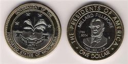 Микронезия, 1 доллар, биметал, 2004