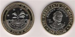 Микронезия, 1 доллар, биметал, 2004