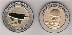 Мвалба племя (Буркина Фасо), 2 мвал, биметал, медно-никель и позолота, 2008